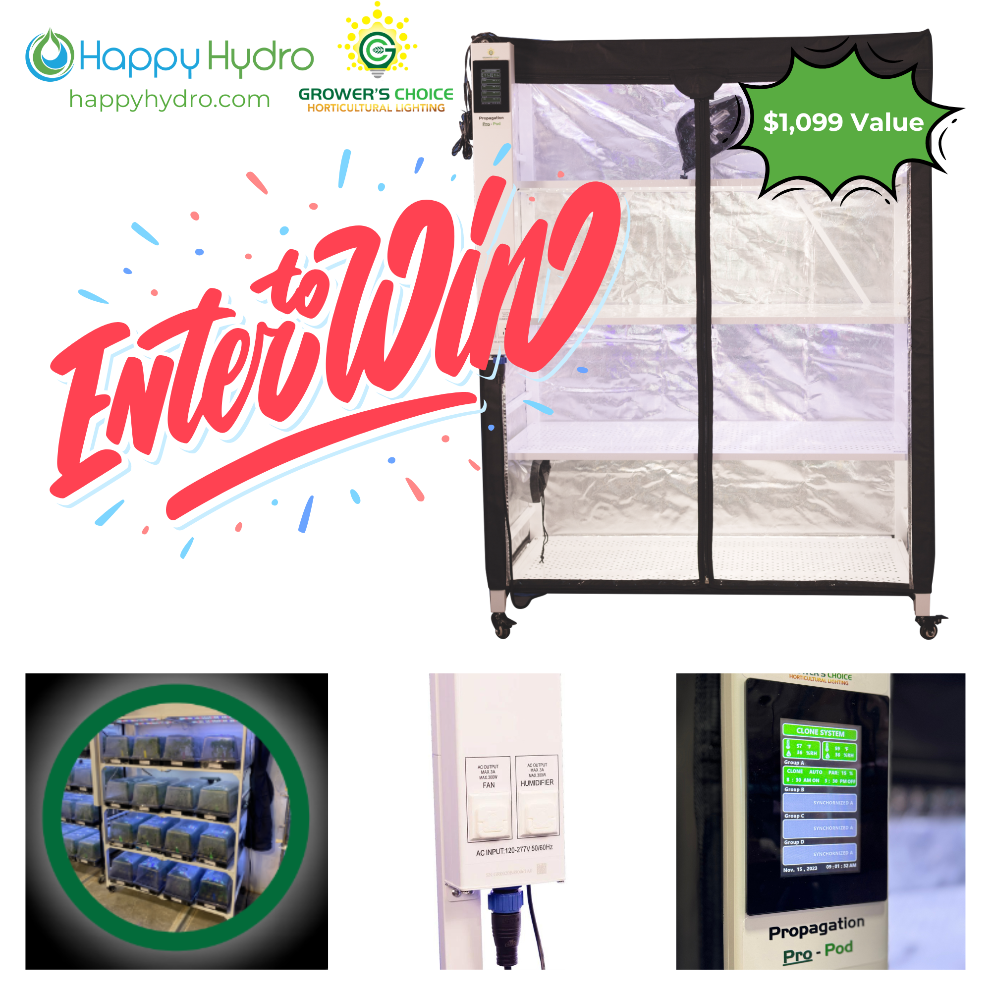 Grower's Choice Pro-Pod Veg and Cloning System GIVEAWAY