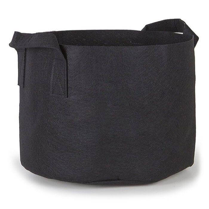 25-Gallon Fabric Pots w/Handles (5-Pack) Black 16.5H x 21D - Happy Hydro - Happy Hydro