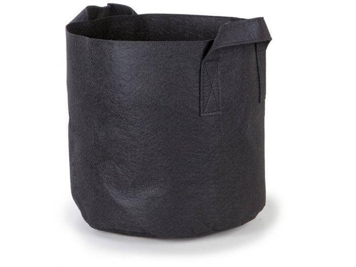 3-Gallon Fabric Pots w/Handles (5-Pack) Black 9H x 10D - Happy Hydro - Happy Hydro