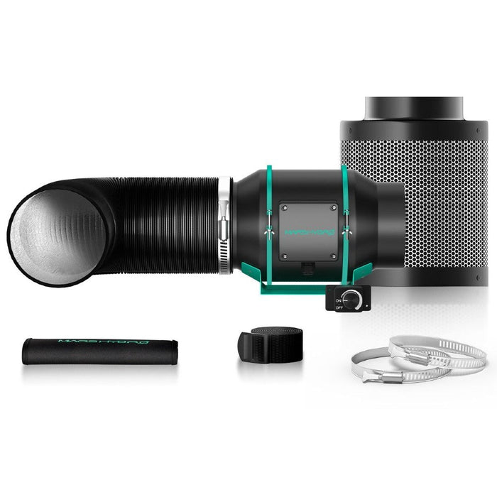 Mars Hydro Ventilation Kit, 6" Inline Duct Fan and Carbon Filter Combo w/Speed Controller