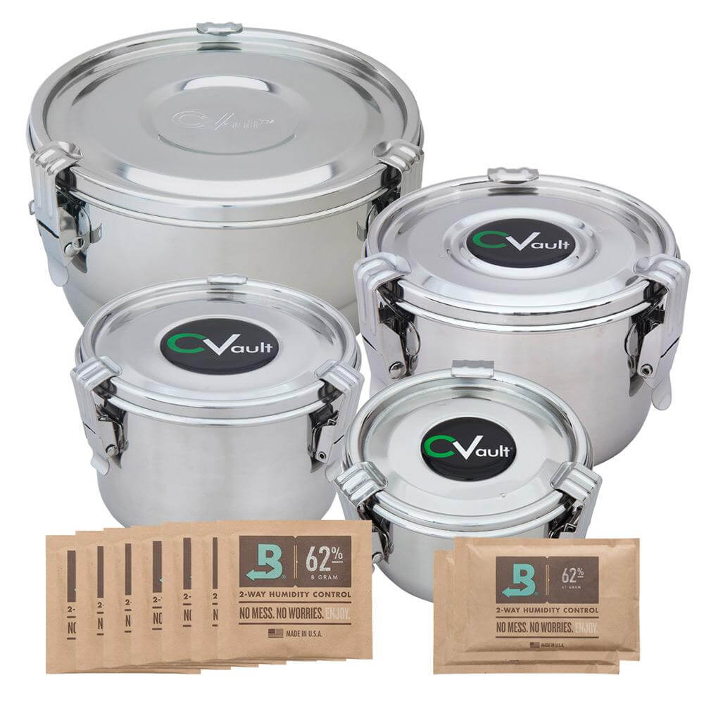 CVault Bud Storage Small Home Grow Combo Kit - FreshStor® - Happy Hydro