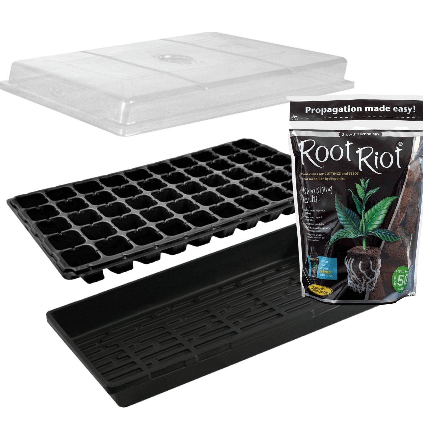 Happy Hydro Seed Starter Kit w/ Root Riot Starter Cubes - Happy Hydro - Happy Hydro