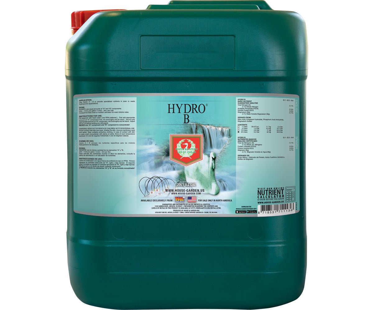 House & Garden Hydro B, 20 L - House & Garden - Happy Hydro