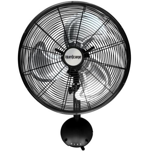 Hurricane Pro High-Velocity Oscillating Metal Wall Mount Fan 16 in - Hurricane - Happy Hydro