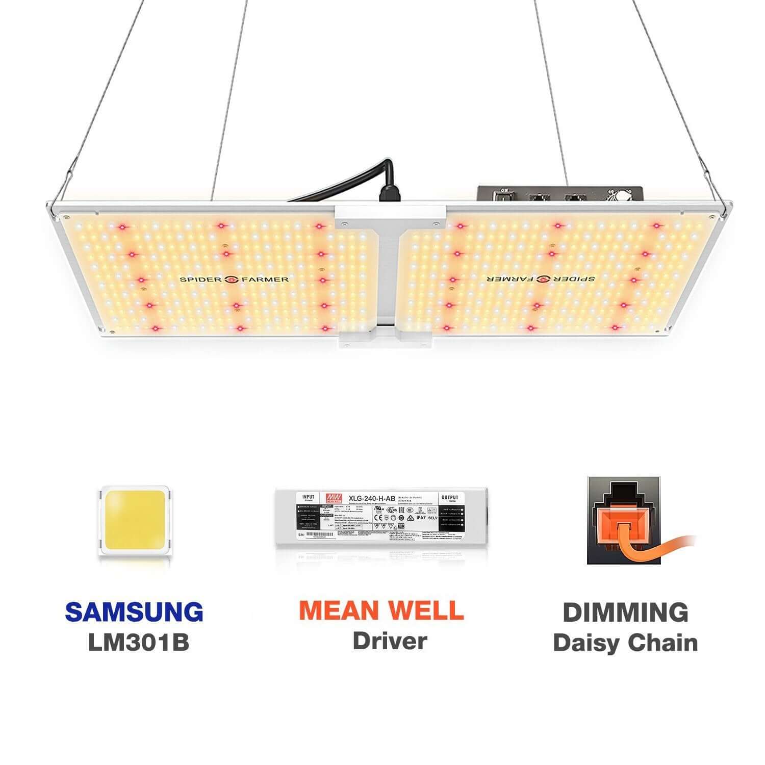 Spider Farmer SF-2000 LED Grow Light - Spider Farmer - Happy Hydro