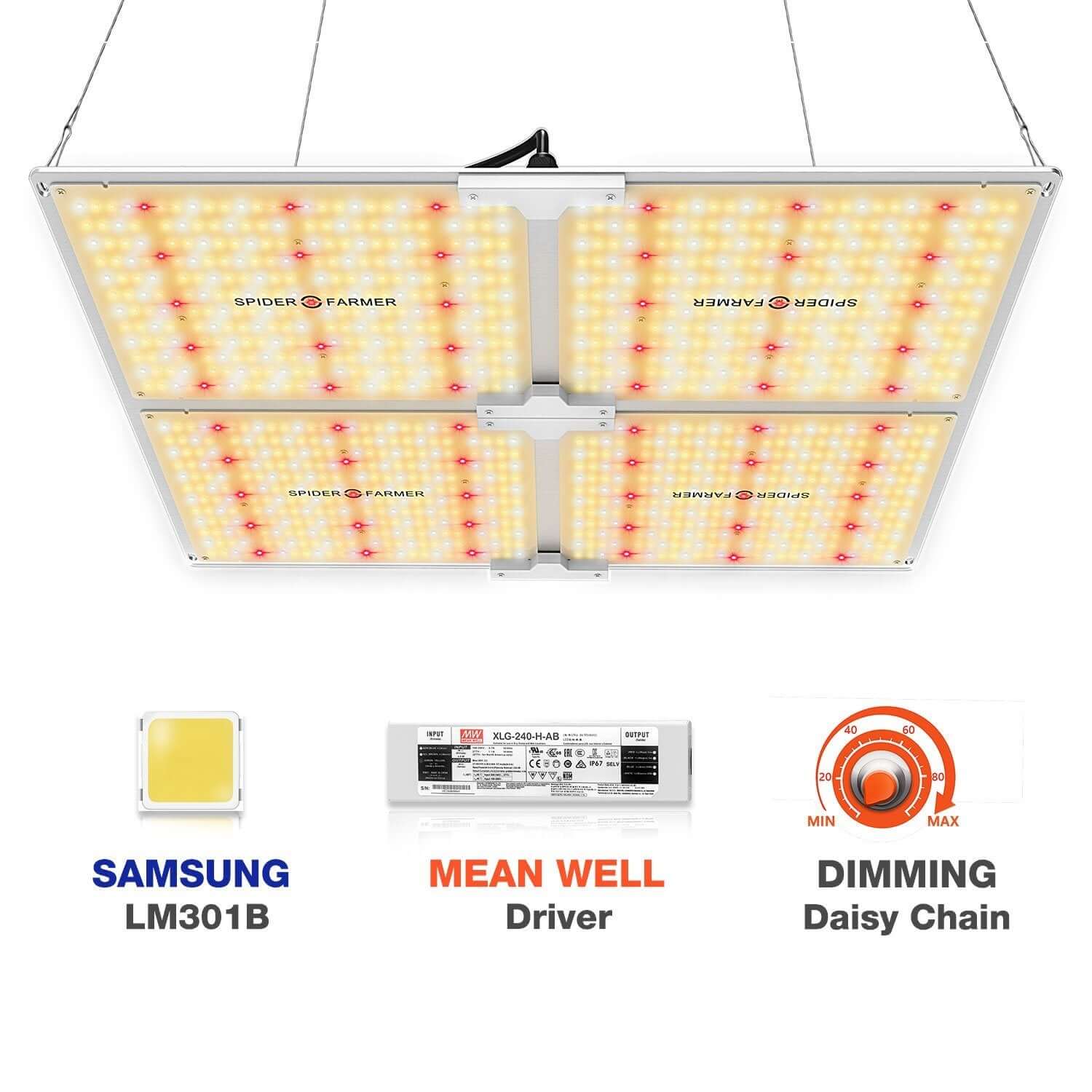 Spider Farmer SF-4000 LED Grow Light - Spider Farmer - Happy Hydro