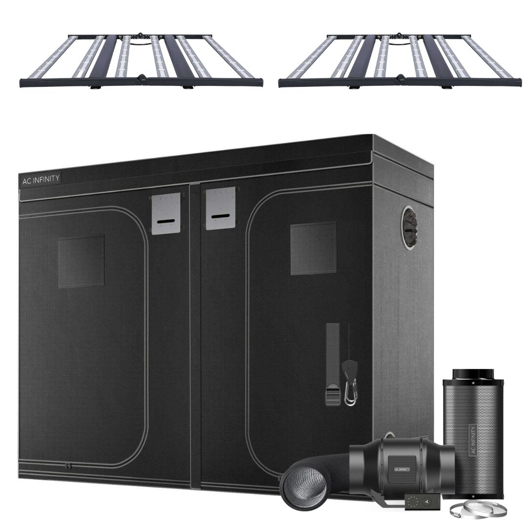 The Essentials' Grow Kit ROI-E680S LED Light AC Infinity Tent & Ventilation 4’ x 8’ - Happy Hydro - Happy Hydro