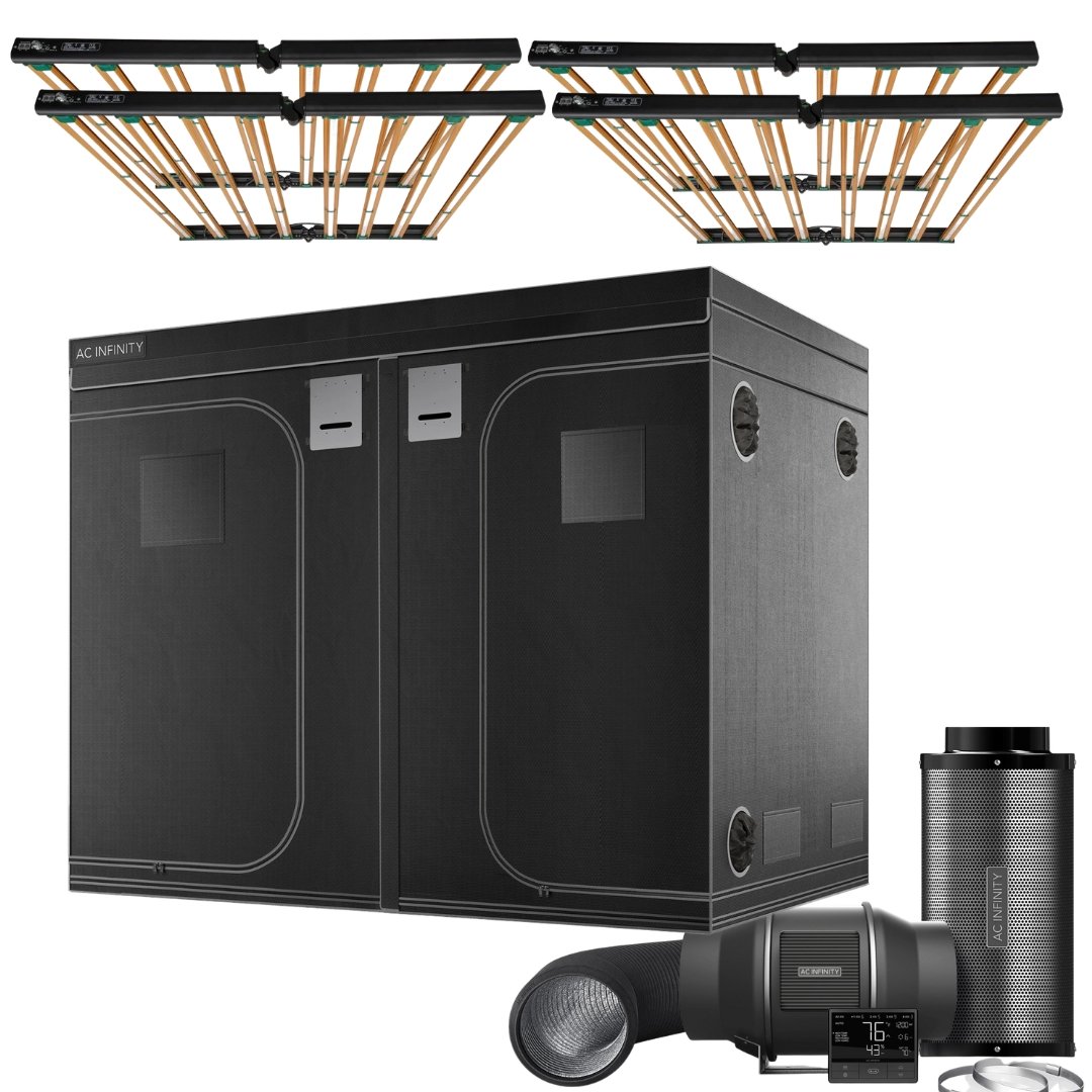 The Essentials' Grow Kit ROI-E720 LED Light AC Infinity Tent & Ventilation 10’ x 10’ - Happy Hydro - Happy Hydro